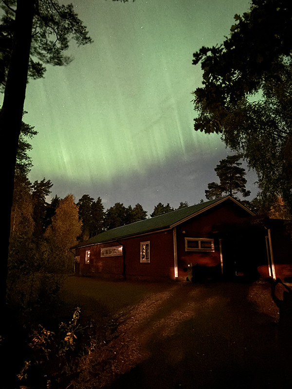 Norrsken över scoutgården